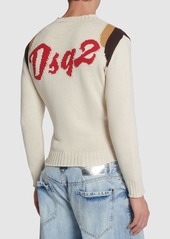 Dsquared2 Cotton Jacquard Crewneck Sweater