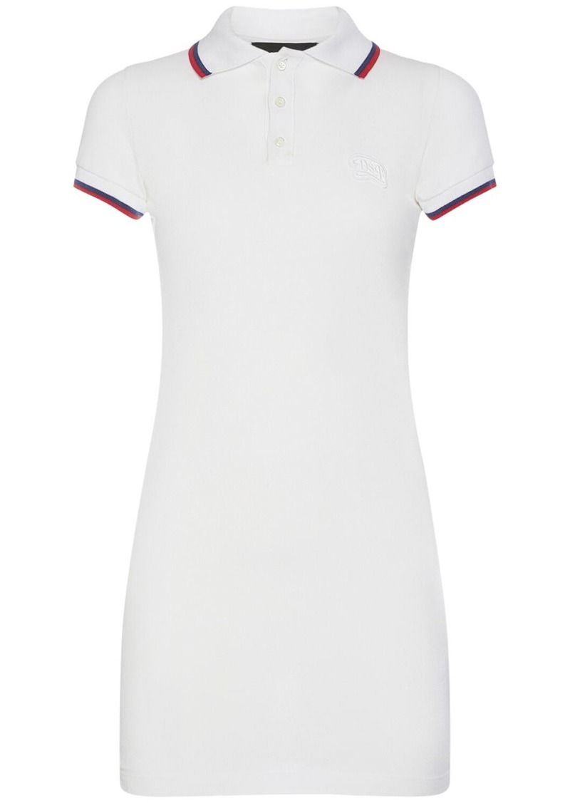 Dsquared2 Cotton Piquet Mini Polo Dress