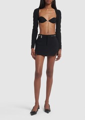 Dsquared2 Crepe Cady Mini Skirt