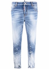 Dsquared2 cropped distressed-effect skinny jeans