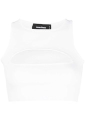 Dsquared2 cut-out sleeveless cropped top