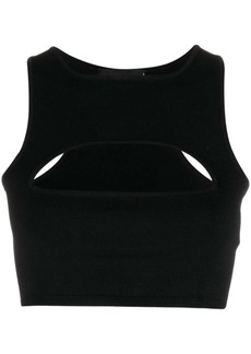Dsquared2 cut-out sleeveless cropped top