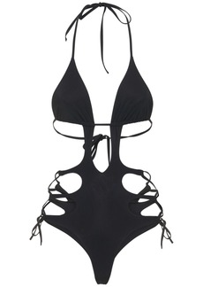 Dsquared2 Cutout Laced One Piece Swimsuit