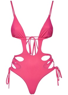 Dsquared2 Cutout Laced One Piece Swimsuit