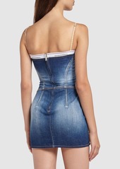 Dsquared2 Denim Mini Corset Dress