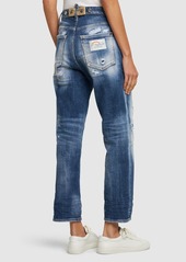 Dsquared2 Distressed Denim Flared Jeans