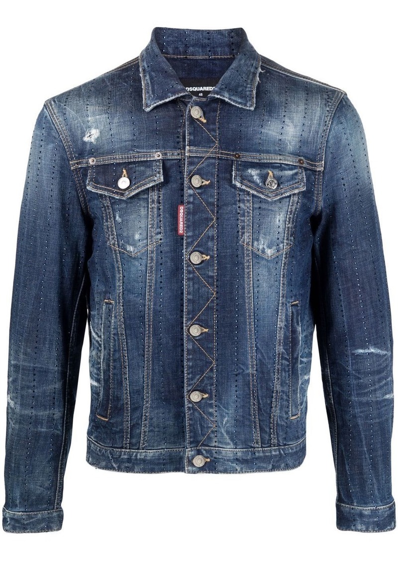 Dsquared2 distressed denim jacket