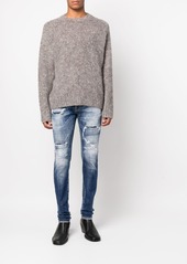 Dsquared2 distressed-effect logo-patch jeans