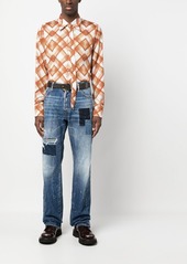 Dsquared2 distressed-effect patchwork jeans