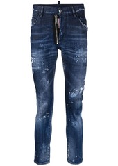 Dsquared2 distressed-finish slim-fit jeans