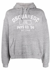 Dsquared2 distressed logo-print hoodie