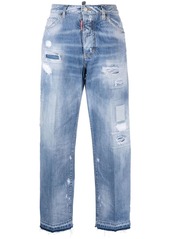 Dsquared2 distressed straight-leg jeans