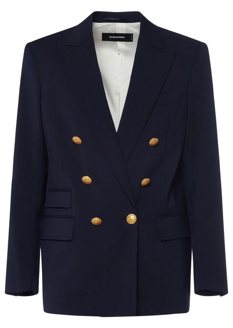 Dsquared2 Double Breasted Wool Blazer