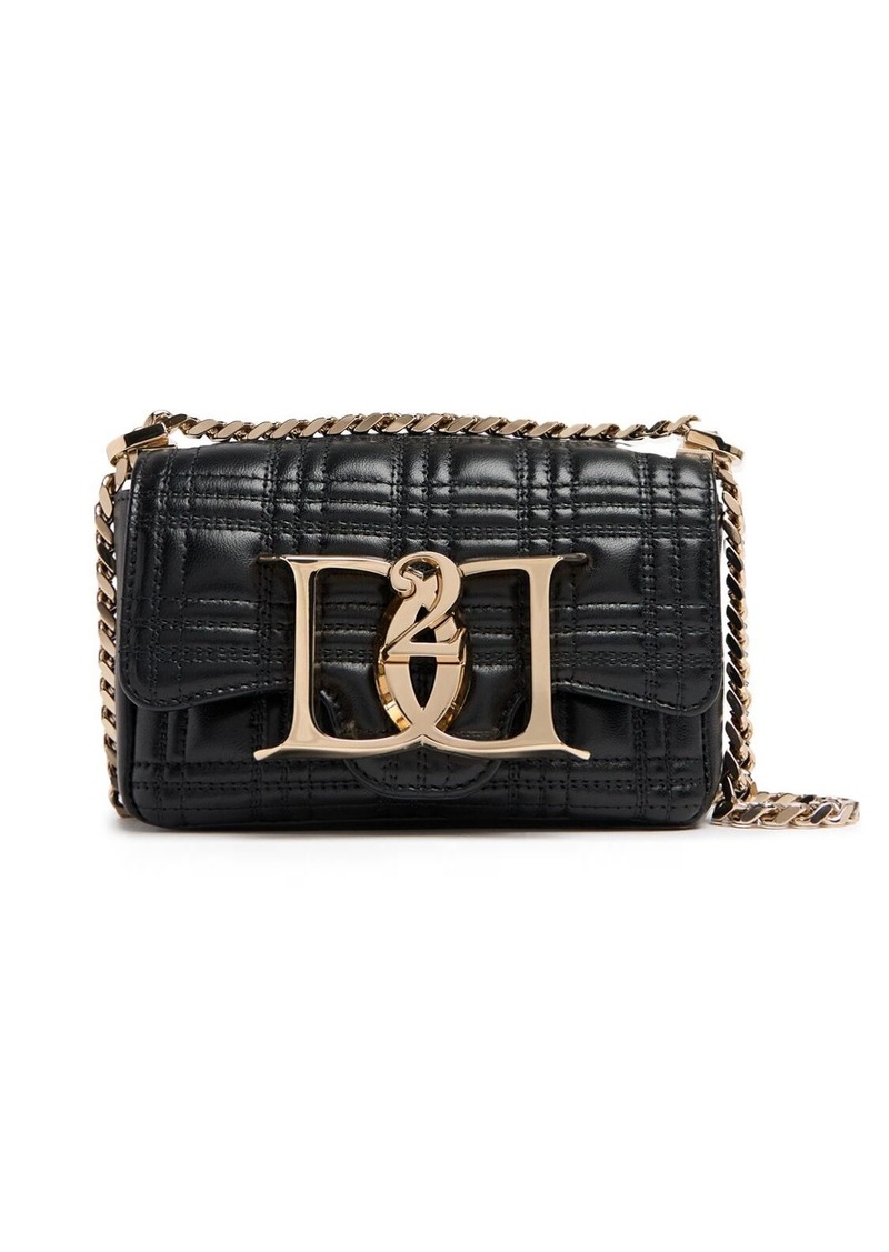 Dsquared2 Double D Velvet Shoulder Bag