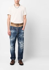 Dsquared2 double-waist distressed jeans