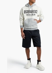 Dsquared2 - Printed cotton-fleece hoodie - White - XL