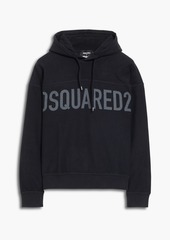 Dsquared2 - Printed French cotton-terry hoodie - Black - M