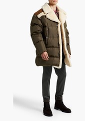 Dsquared2 - Shearling-paneled quilted shell down jacket - Green - IT 56