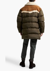 Dsquared2 - Shearling-paneled quilted shell down jacket - Green - IT 56