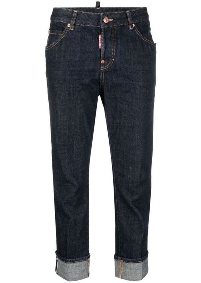 DSQUARED2 5 pockets cropped denim jeans