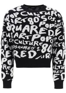 Dsquared2 allover lettering sweater