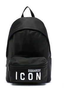 DSQUARED2 Be Icon black fabric backpack