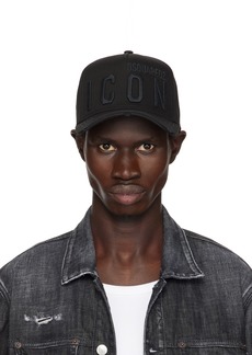 Dsquared2 Black 'Be ICON' Baseball Cap