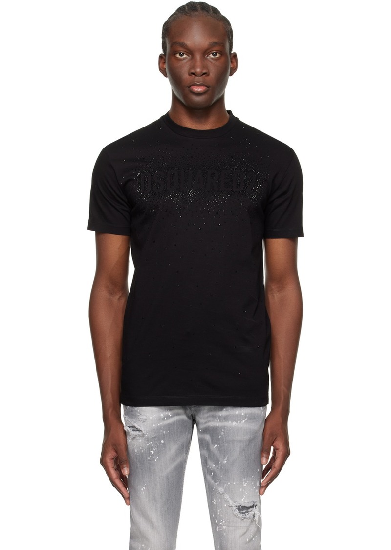 Dsquared2 Black Crystals Cool T-Shirt