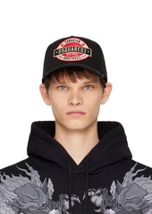 Dsquared2 Black D2 Patch Baseball Cap