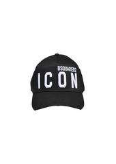 DSQUARED2 Black Icon embroidery hat with visor Dsquared2
