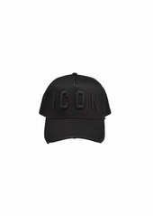 DSQUARED2 Black Icon embroidery hat with visor Dsquared2