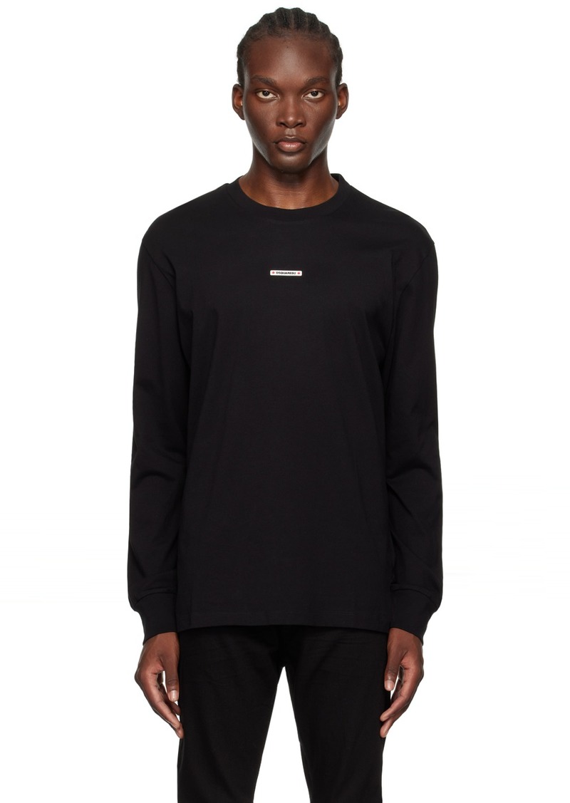 Dsquared2 Black Regular Fit Long Sleeve T-Shirt