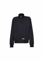 DSQUARED2 Black virgin wool Tailored Track bomber jacket with side band Dsquared2
