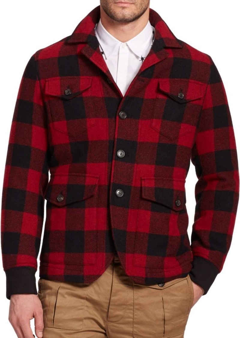 Dsquared2 DSQUARED2 Buffalo Plaid Wool Jacket | Outerwear - Shop ...