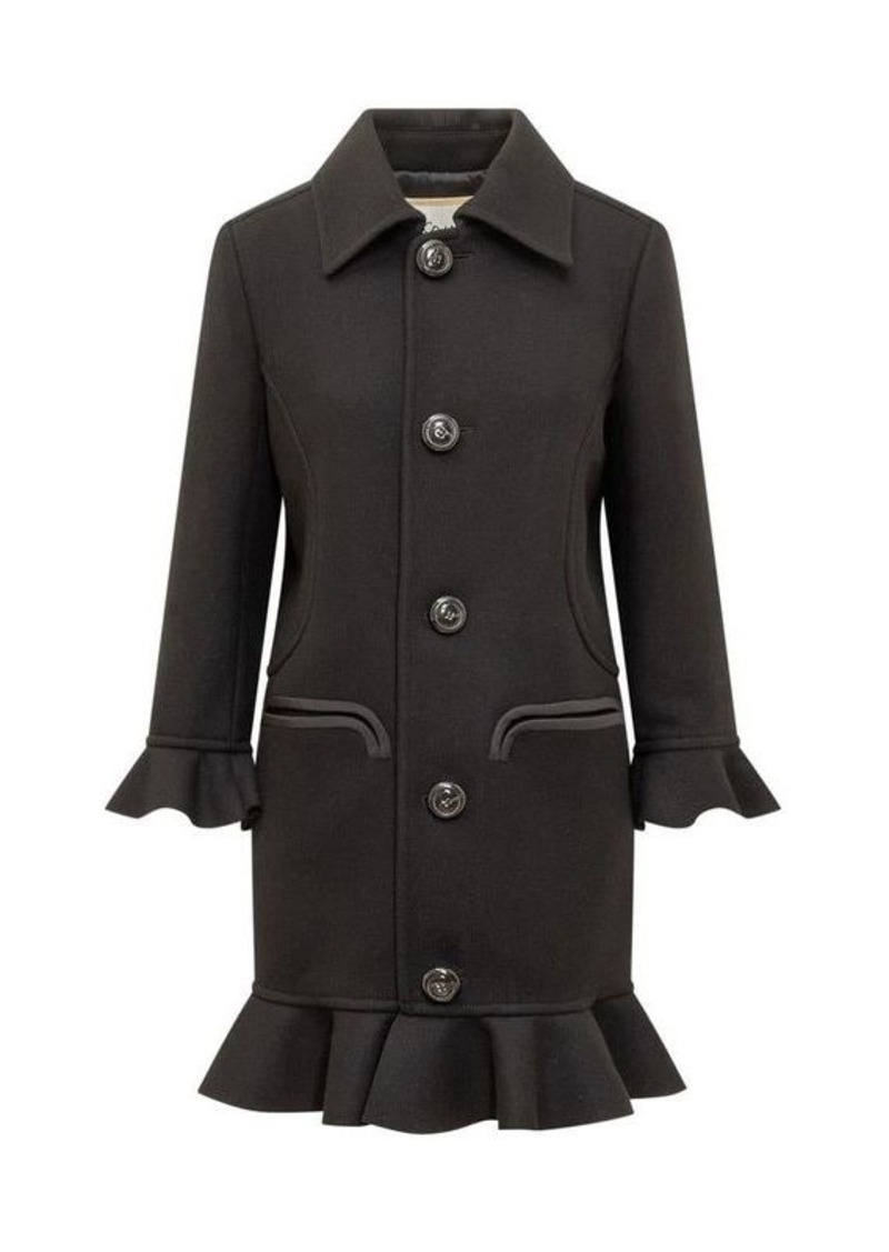 DSQUARED2 Coat with Flounce