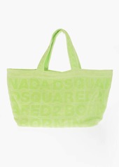 Dsquared2 Cotton Terry Maxi Tote Bag With All-Over Logo