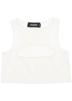 Dsquared2 cropped top with cut-out