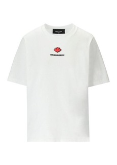 DSQUARED2  EASY FIT WHITE T-SHIRT