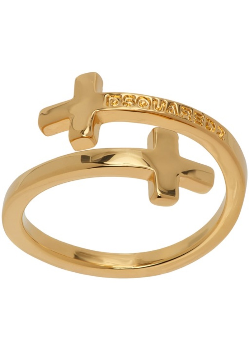 Dsquared2 Gold Jesus Ring