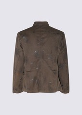 DSQUARED2 GREEN COTTON CASUAL JACKET