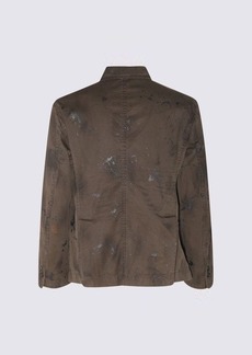 DSQUARED2 GREEN COTTON CASUAL JACKET