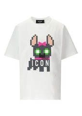 DSQUARED2  ICON HILDE EASY WHITE T-SHIRT