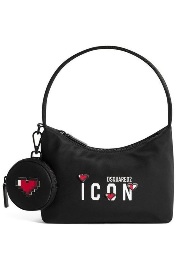 DSQUARED2 Icon-print heart-motif bag