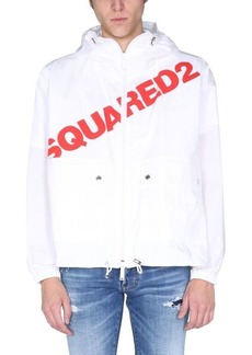 DSQUARED2 JACKET WITH LOGO PRINT