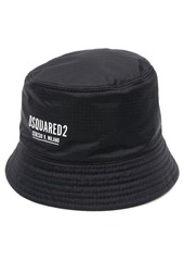 DSQUARED2 logo-print bucket hat