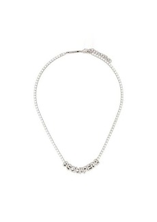DSQUARED2  LOGO STRASS SILVER NECKLACE