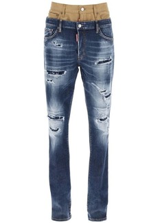 Dsquared2 medium ripped wash skinny twin pack jeans