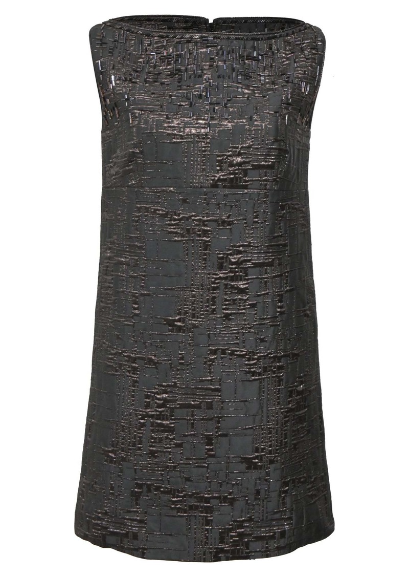 Dsquared2 Mini Embellished Shift Dress in Black Polyester