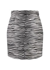 DSQUARED2 Printed Faux Leather Skirt