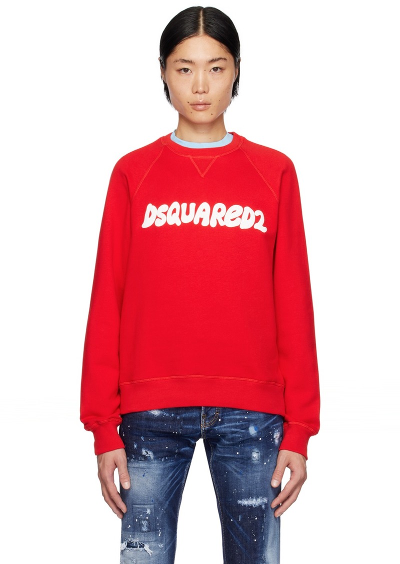 Dsquared2 Red Cool Fit Sweatshirt